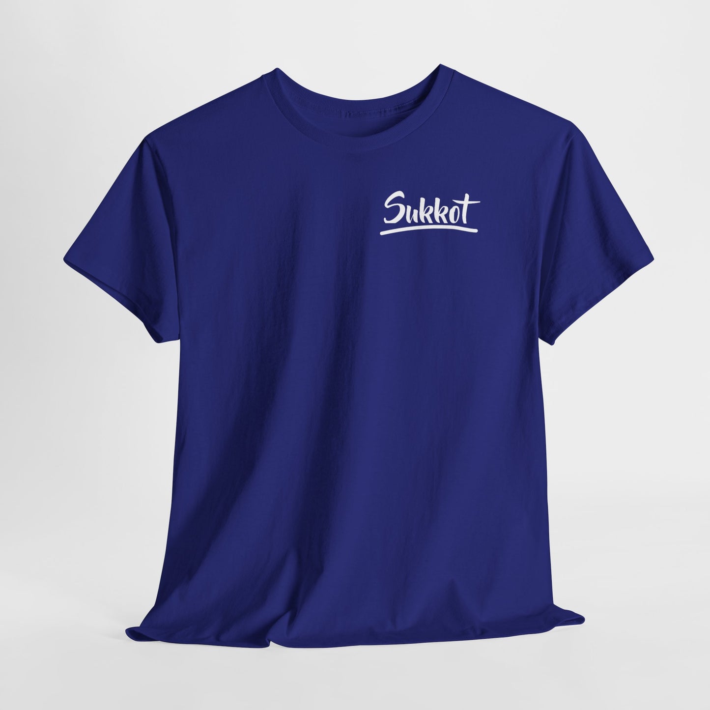 Sukkot (White Font) - Unisex Heavy Cotton Tee