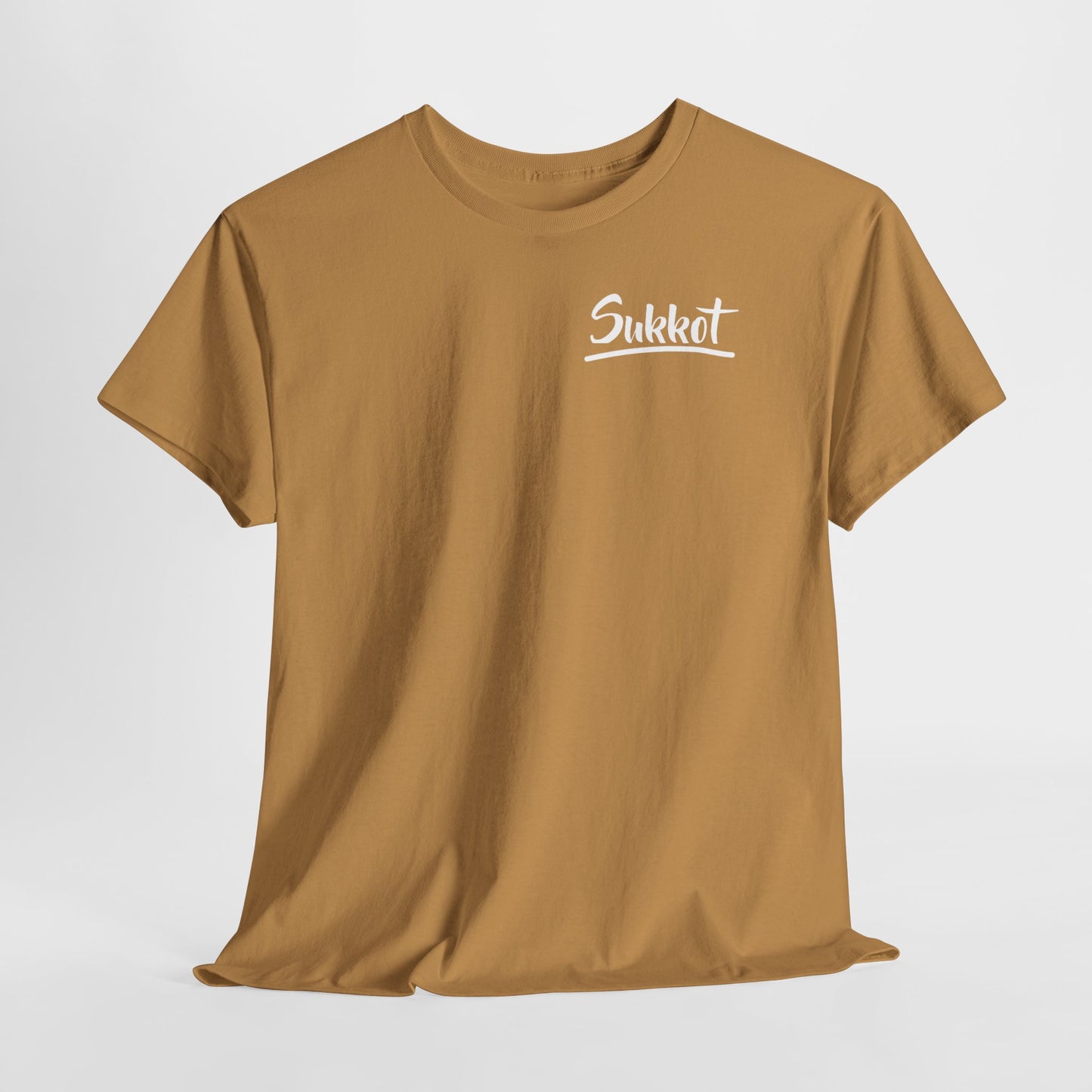 Sukkot (White Font) - Unisex Heavy Cotton Tee