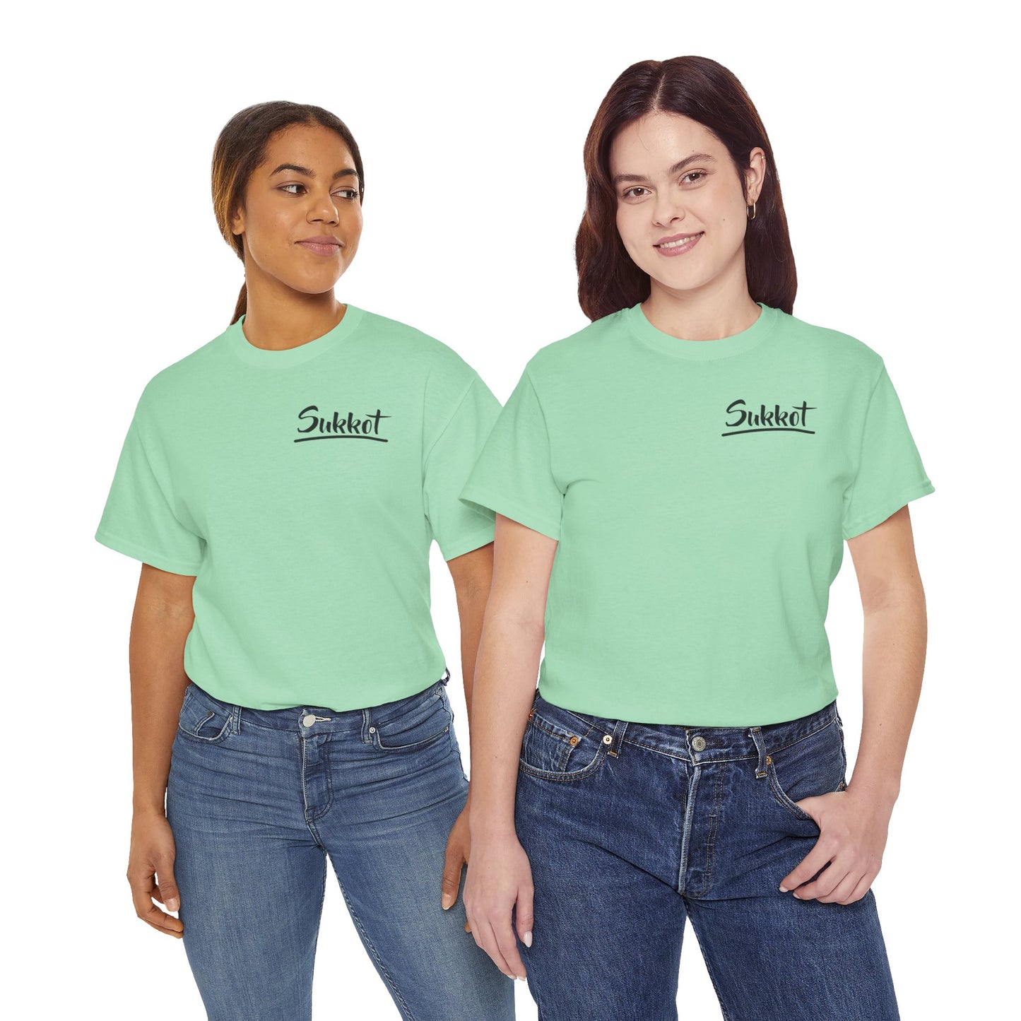 Sukkot (Black Font) - Unisex Heavy Cotton Tee