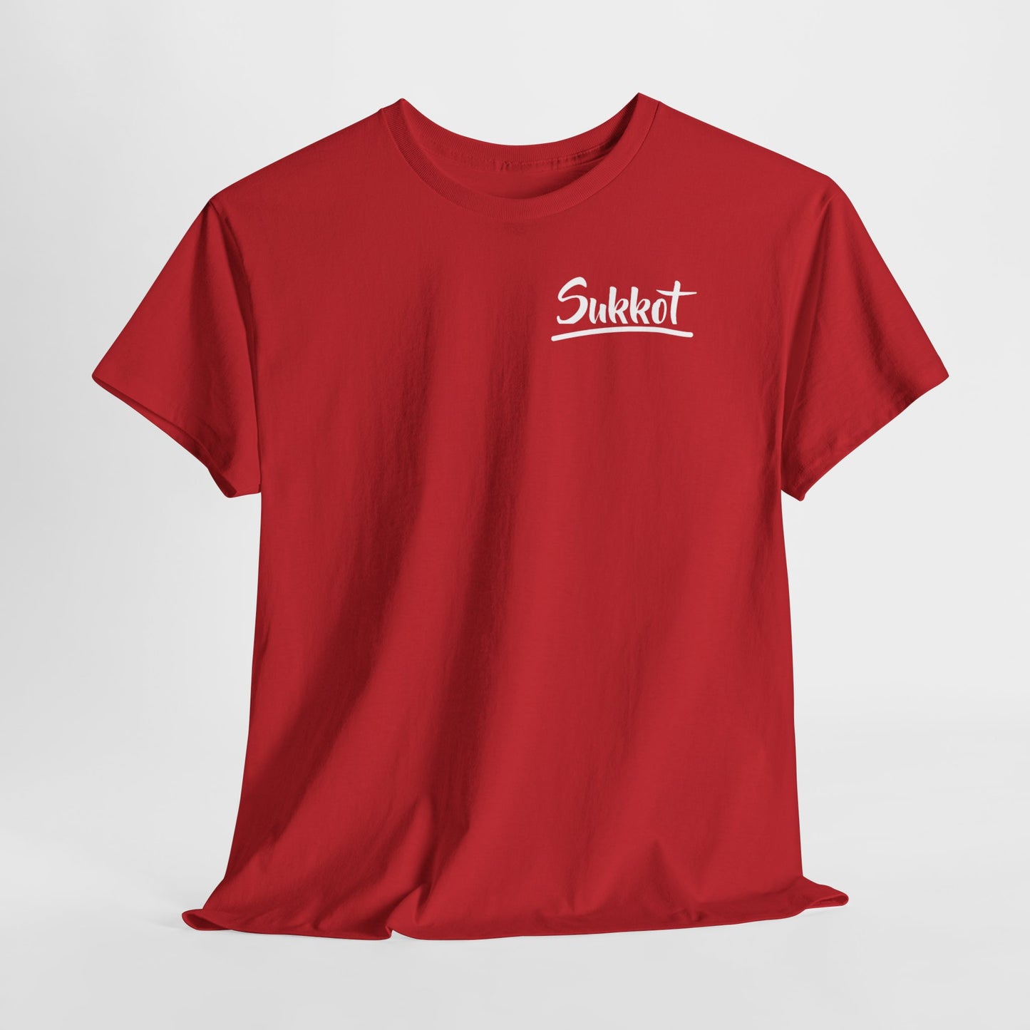 Sukkot (White Font) - Unisex Heavy Cotton Tee
