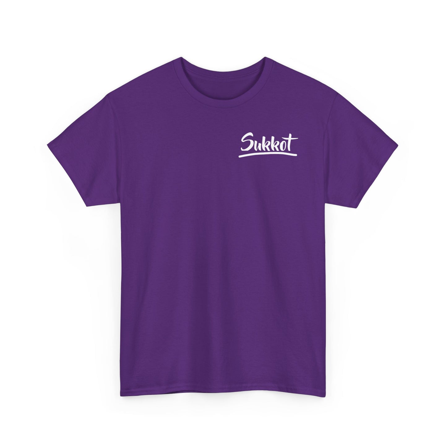Sukkot (White Font) - Unisex Heavy Cotton Tee