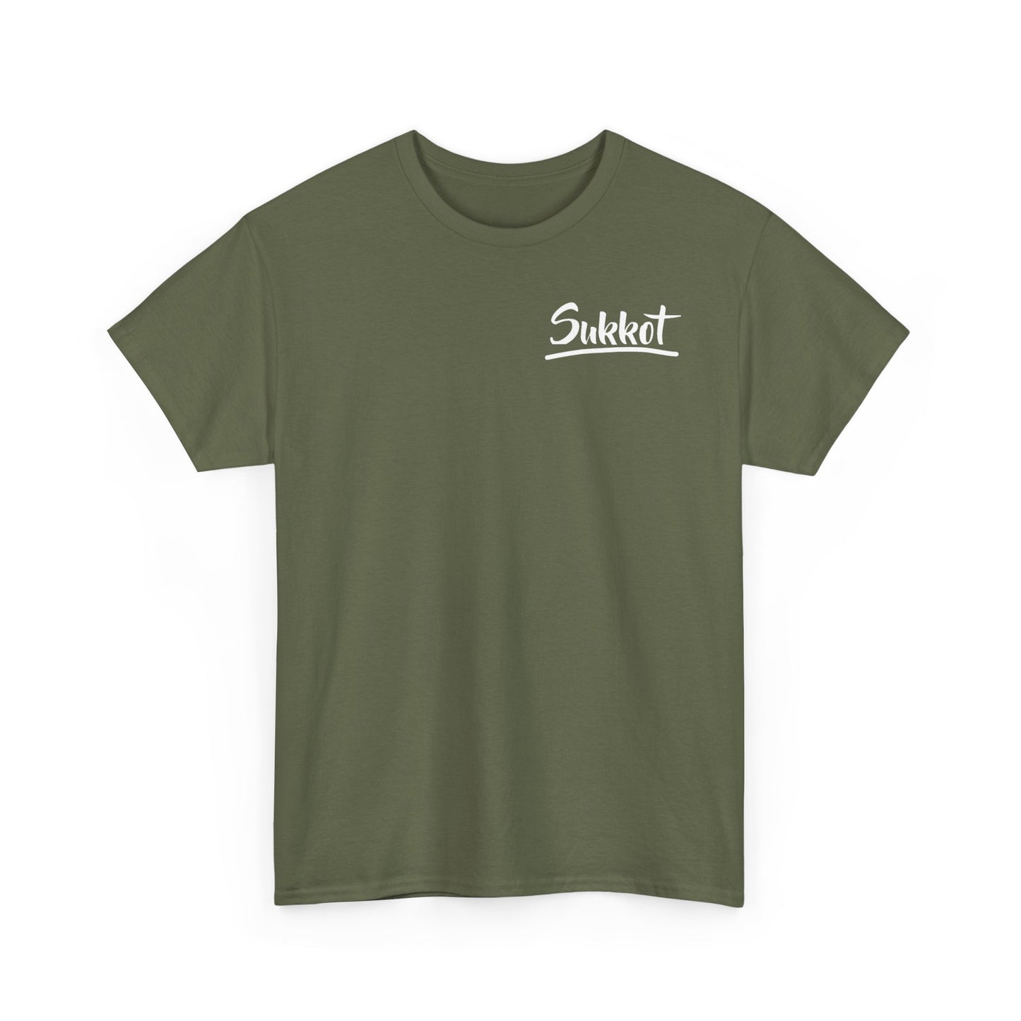 Sukkot (White Font) - Unisex Heavy Cotton Tee