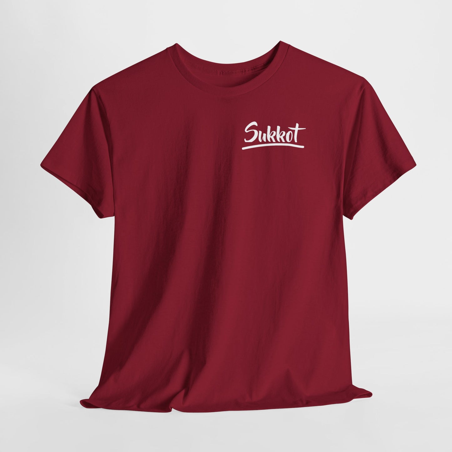 Sukkot (White Font) - Unisex Heavy Cotton Tee