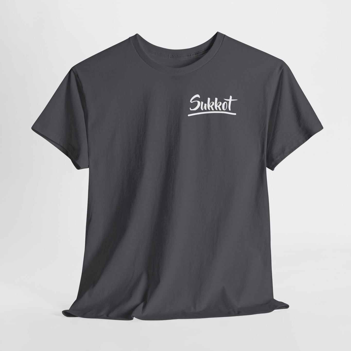 Sukkot (White Font) - Unisex Heavy Cotton Tee