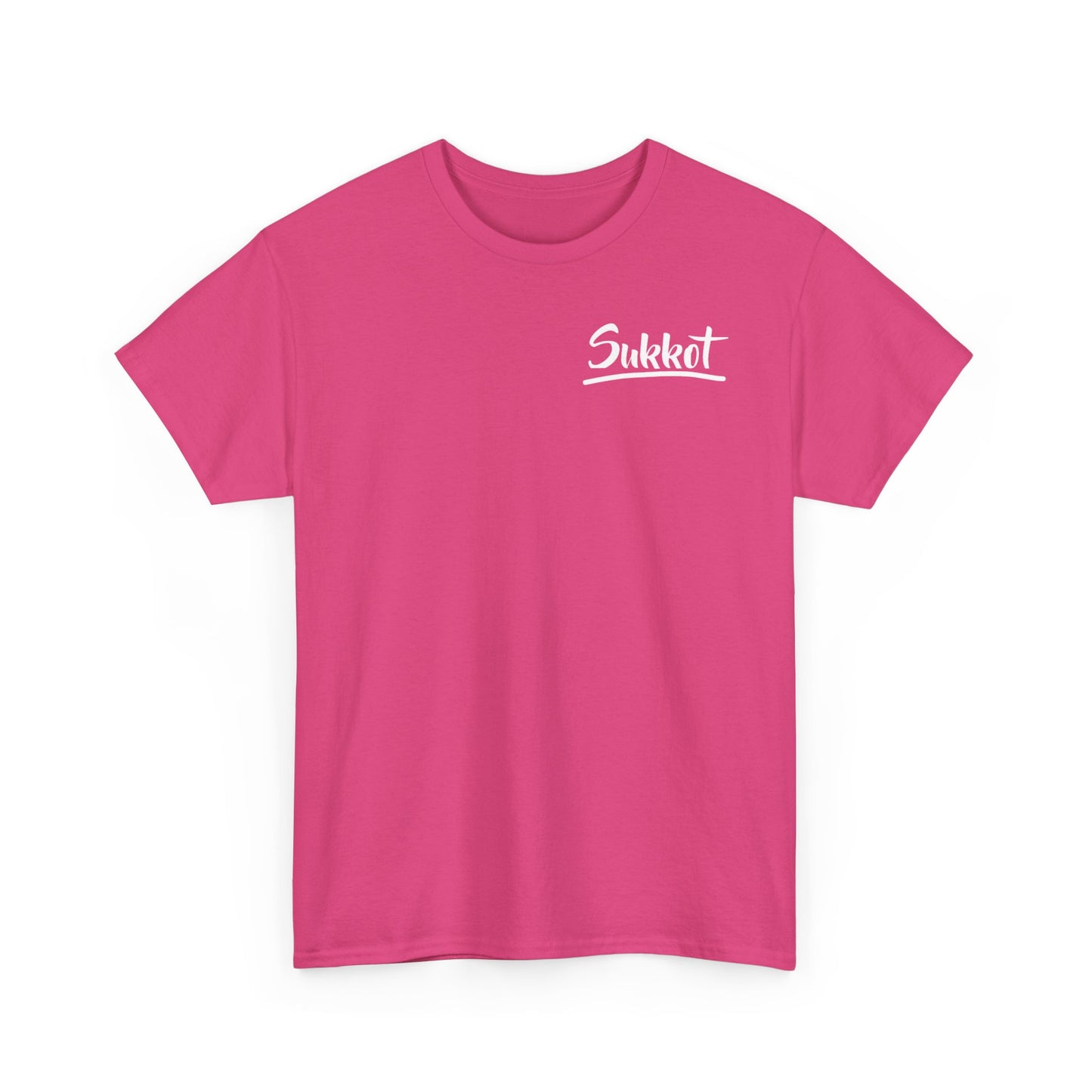 Sukkot (White Font) - Unisex Heavy Cotton Tee