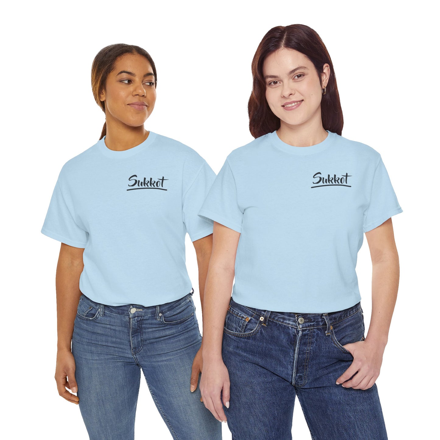 Sukkot (Black Font) - Unisex Heavy Cotton Tee