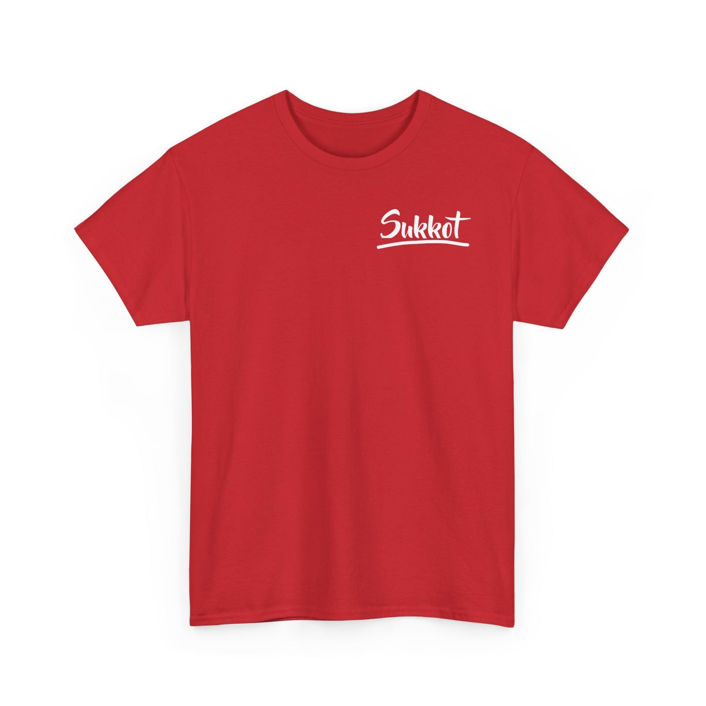 Sukkot (White Font) - Unisex Heavy Cotton Tee