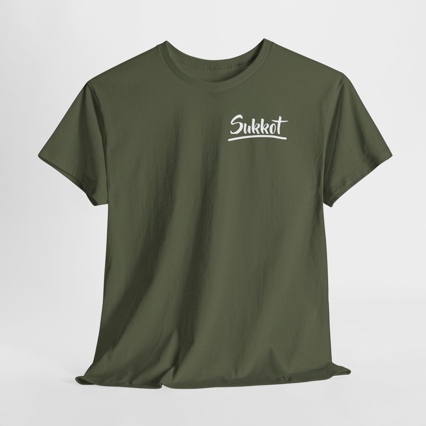 Sukkot (White Font) - Unisex Heavy Cotton Tee