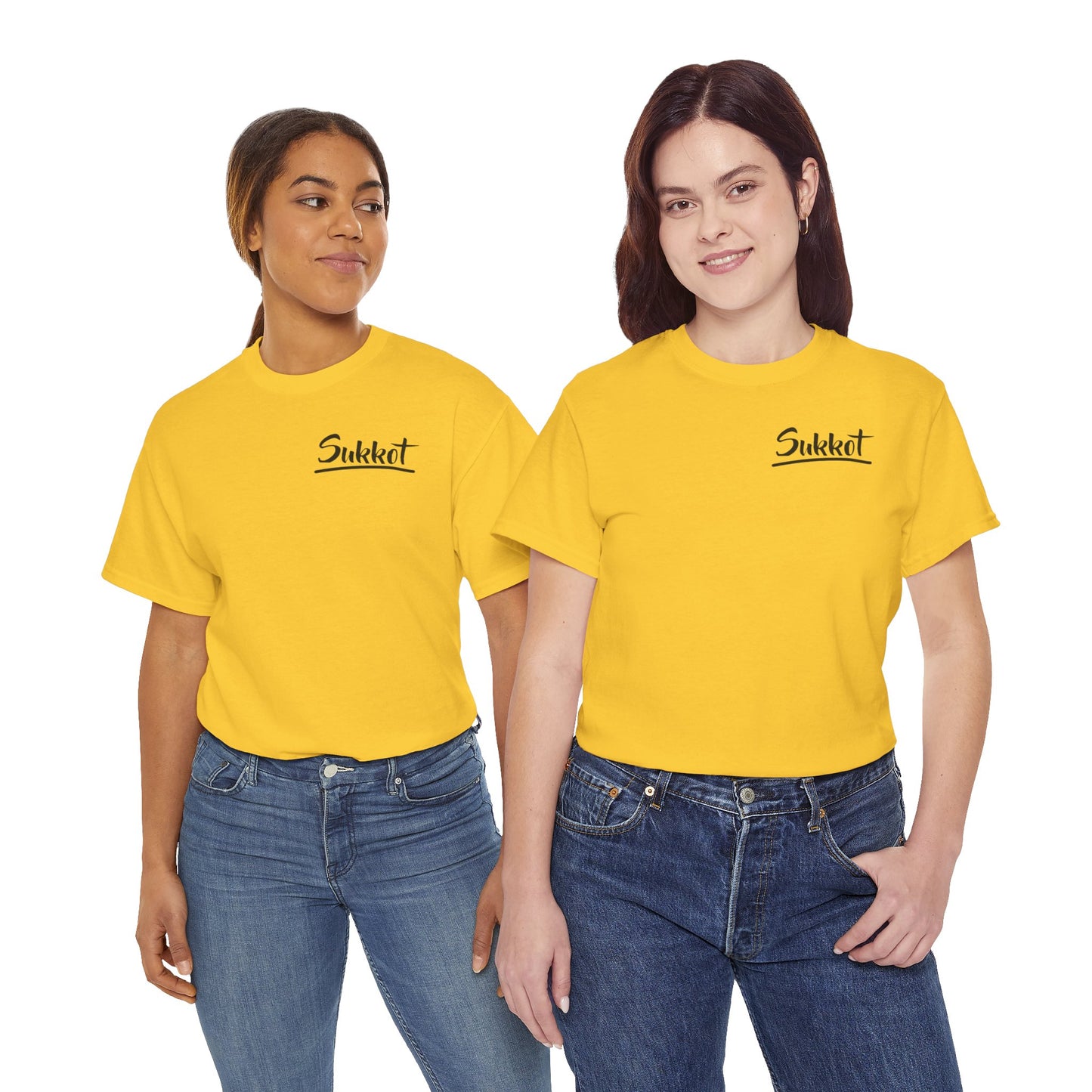 Sukkot (Black Font) - Unisex Heavy Cotton Tee