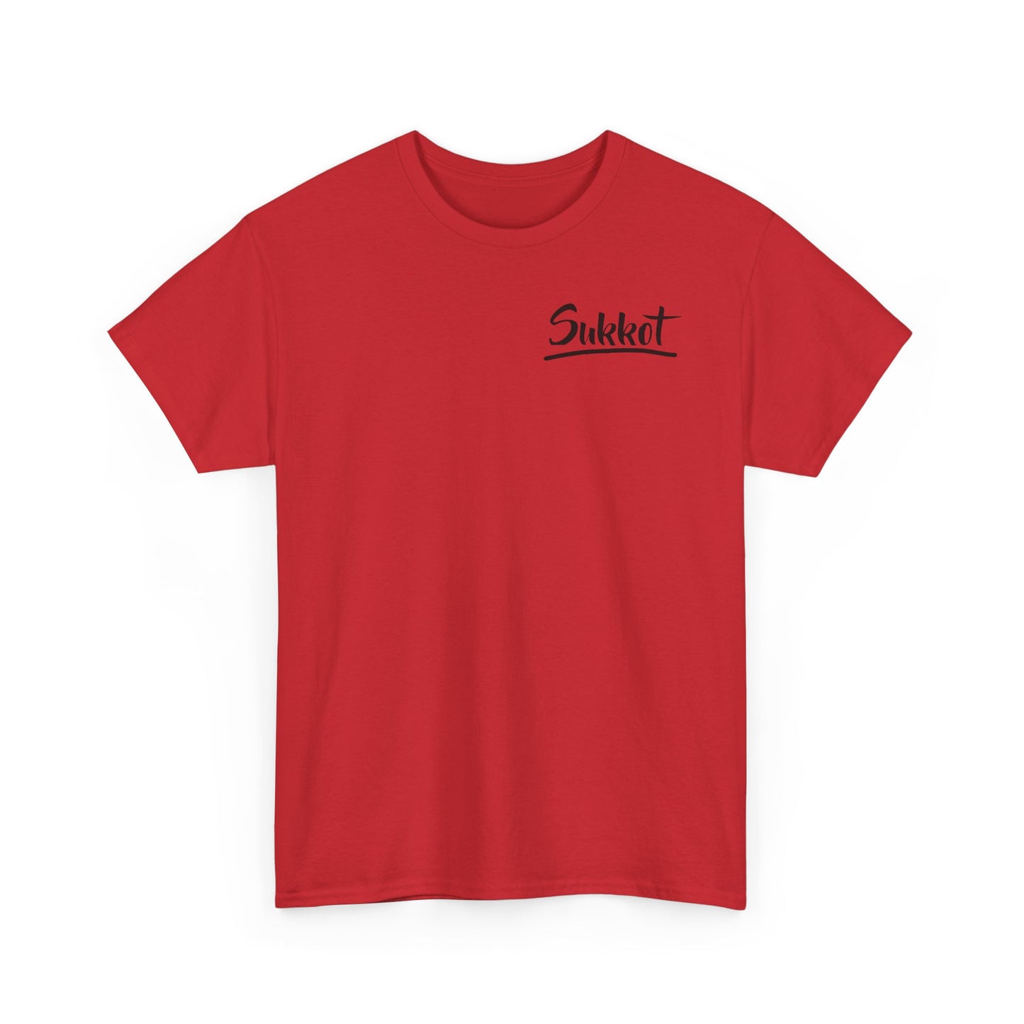 Sukkot (Black Font) - Unisex Heavy Cotton Tee