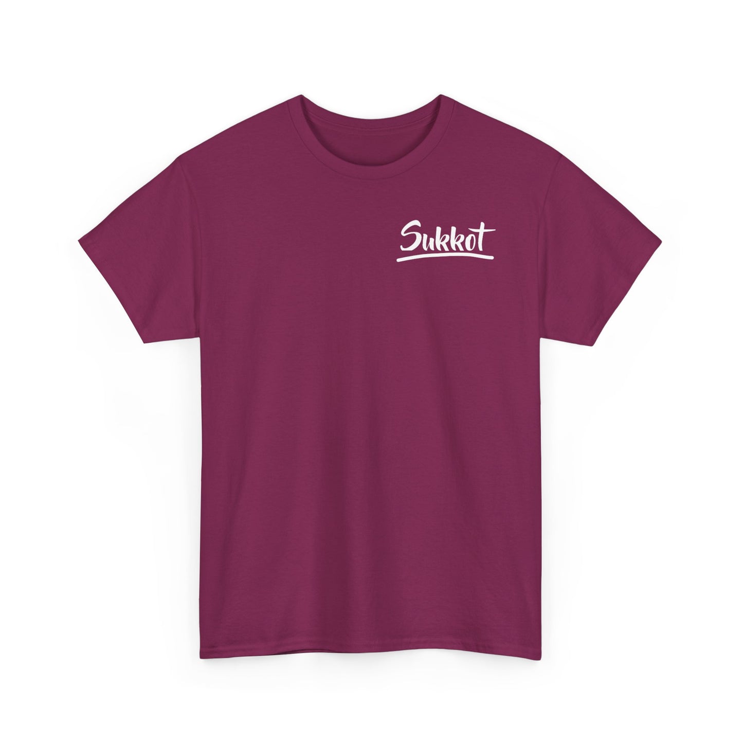 Sukkot (White Font) - Unisex Heavy Cotton Tee