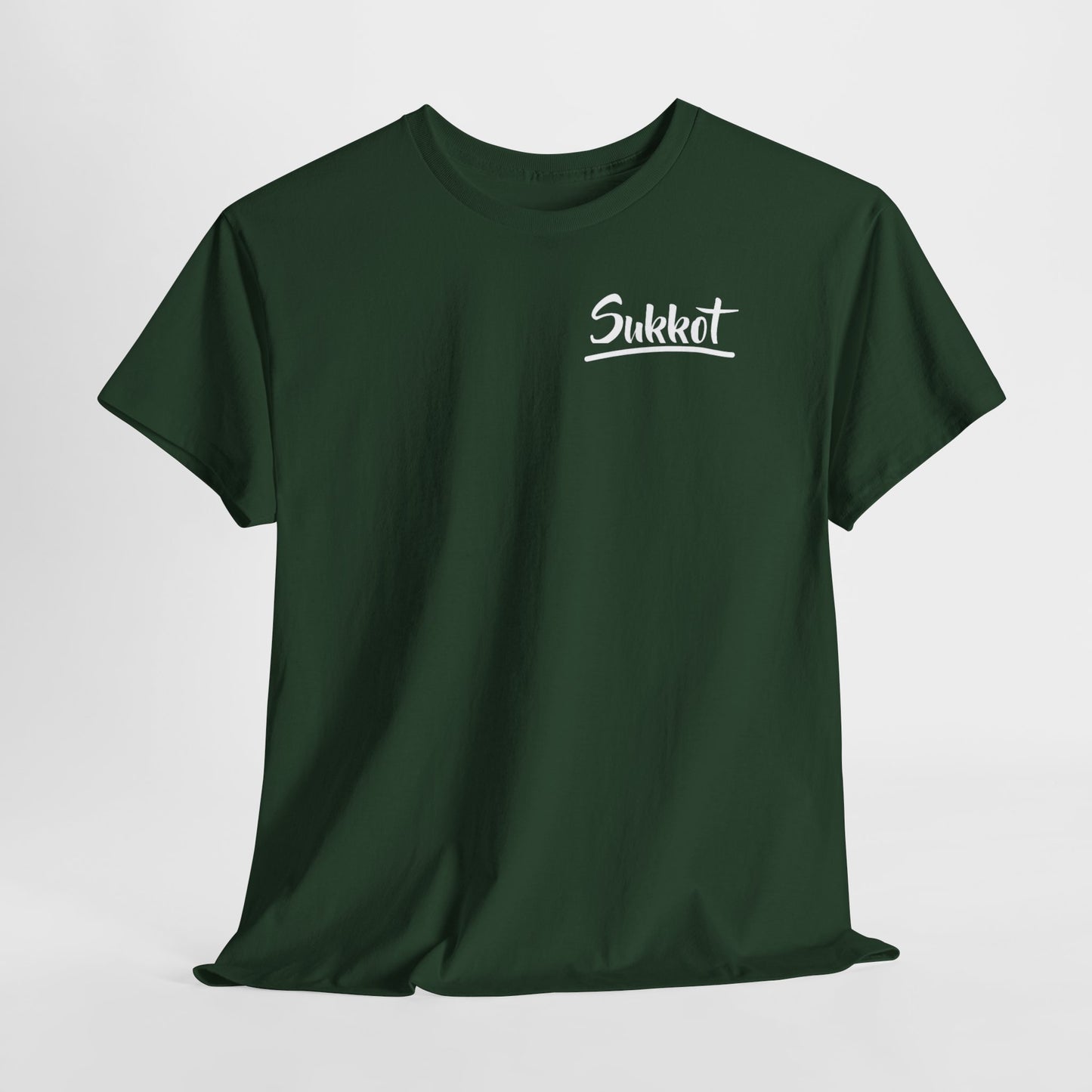 Sukkot (White Font) - Unisex Heavy Cotton Tee