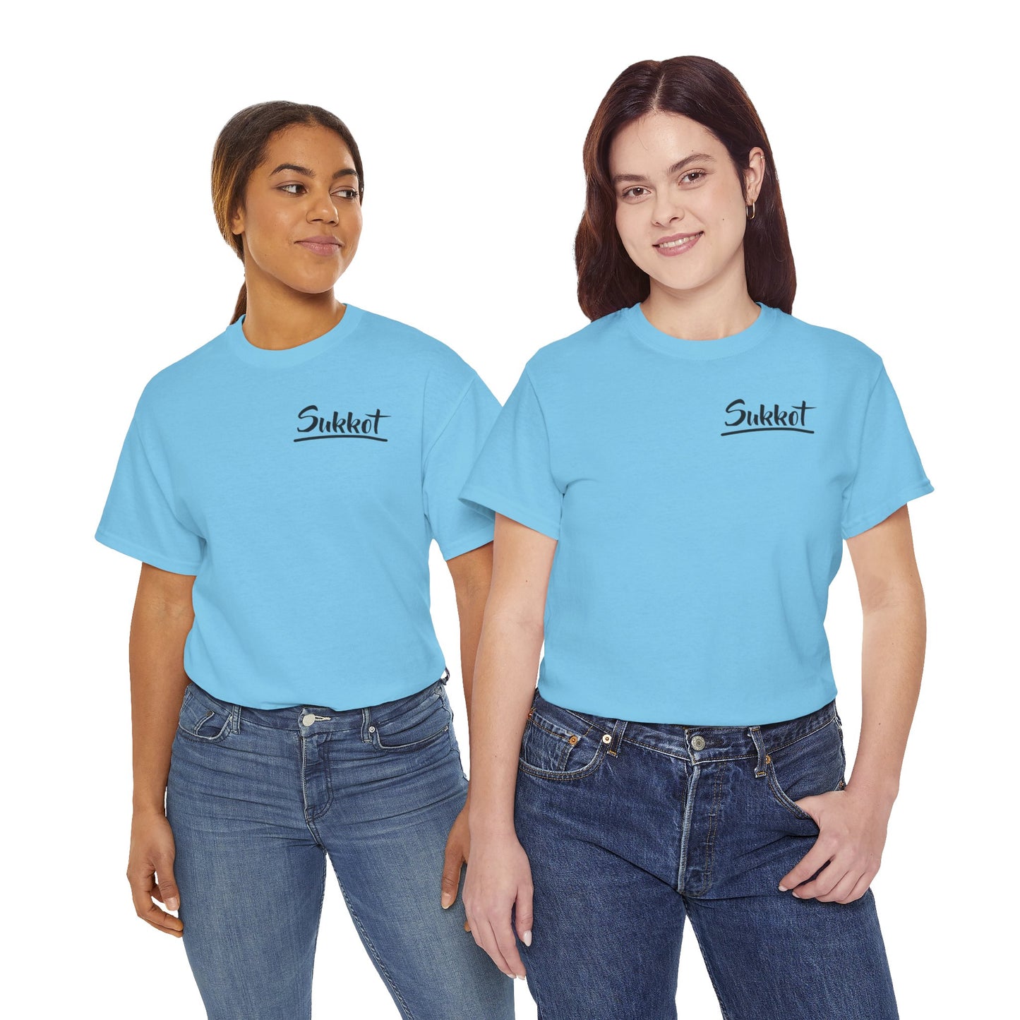 Sukkot (Black Font) - Unisex Heavy Cotton Tee
