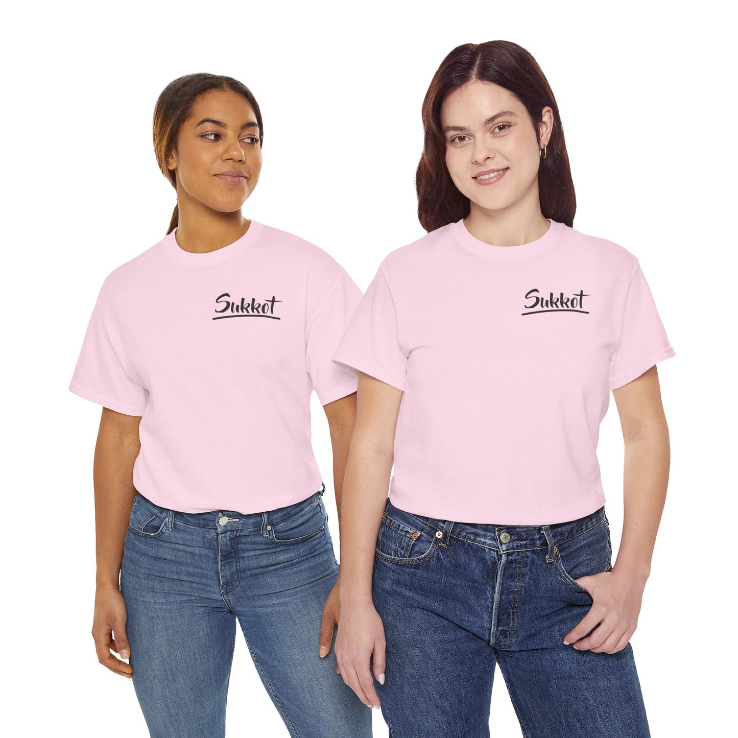 Sukkot (Black Font) - Unisex Heavy Cotton Tee