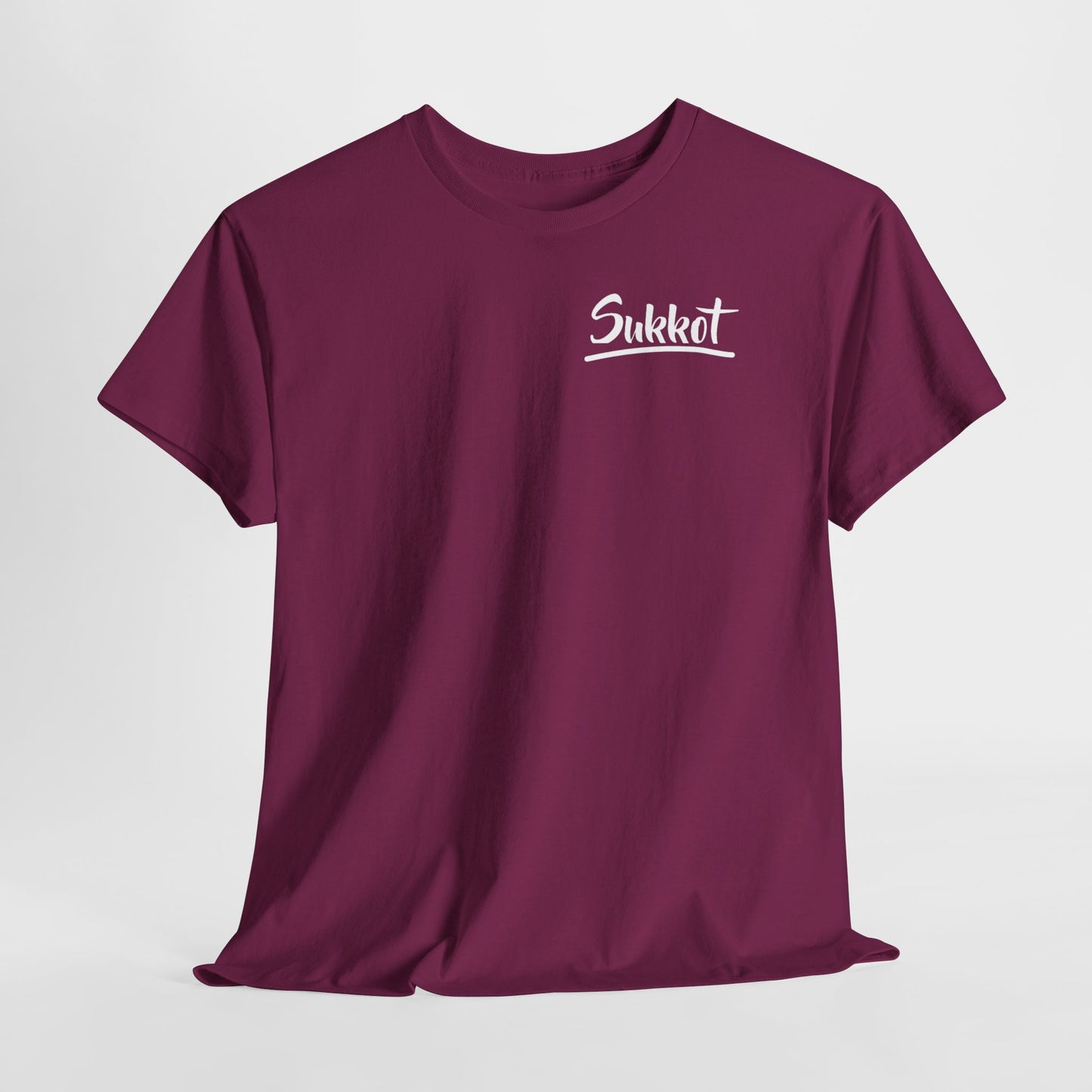 Sukkot (White Font) - Unisex Heavy Cotton Tee