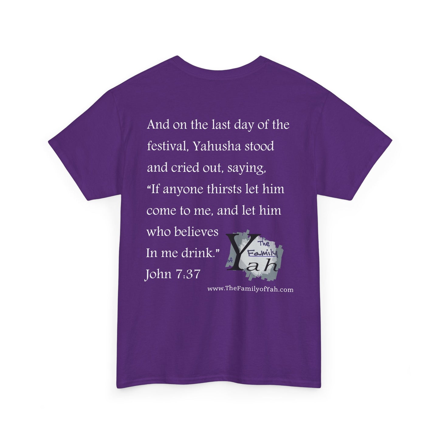 Sukkot (White Font) - Unisex Heavy Cotton Tee