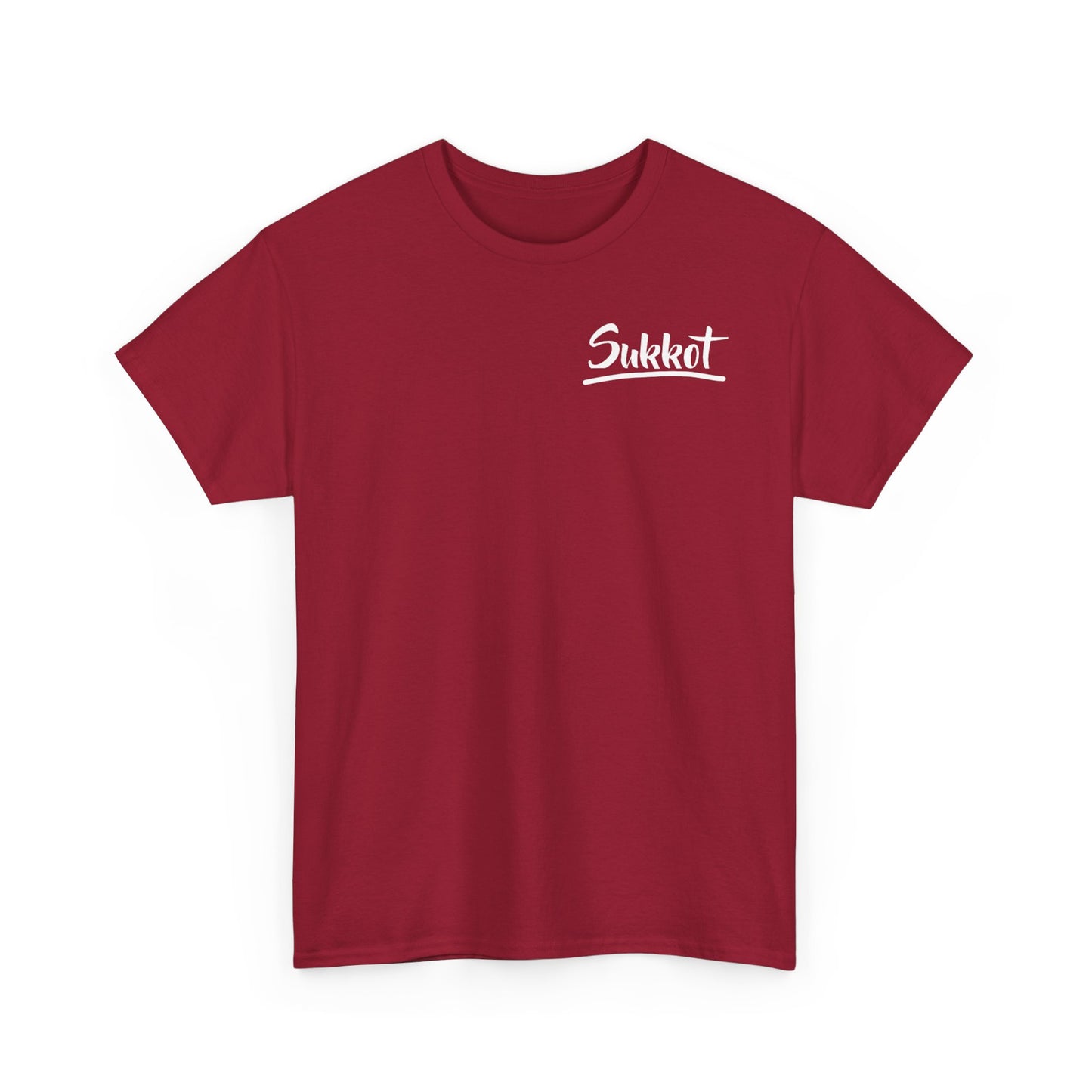 Sukkot (White Font) - Unisex Heavy Cotton Tee