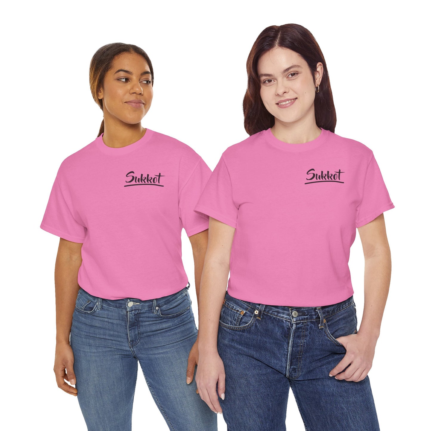 Sukkot (Black Font) - Unisex Heavy Cotton Tee