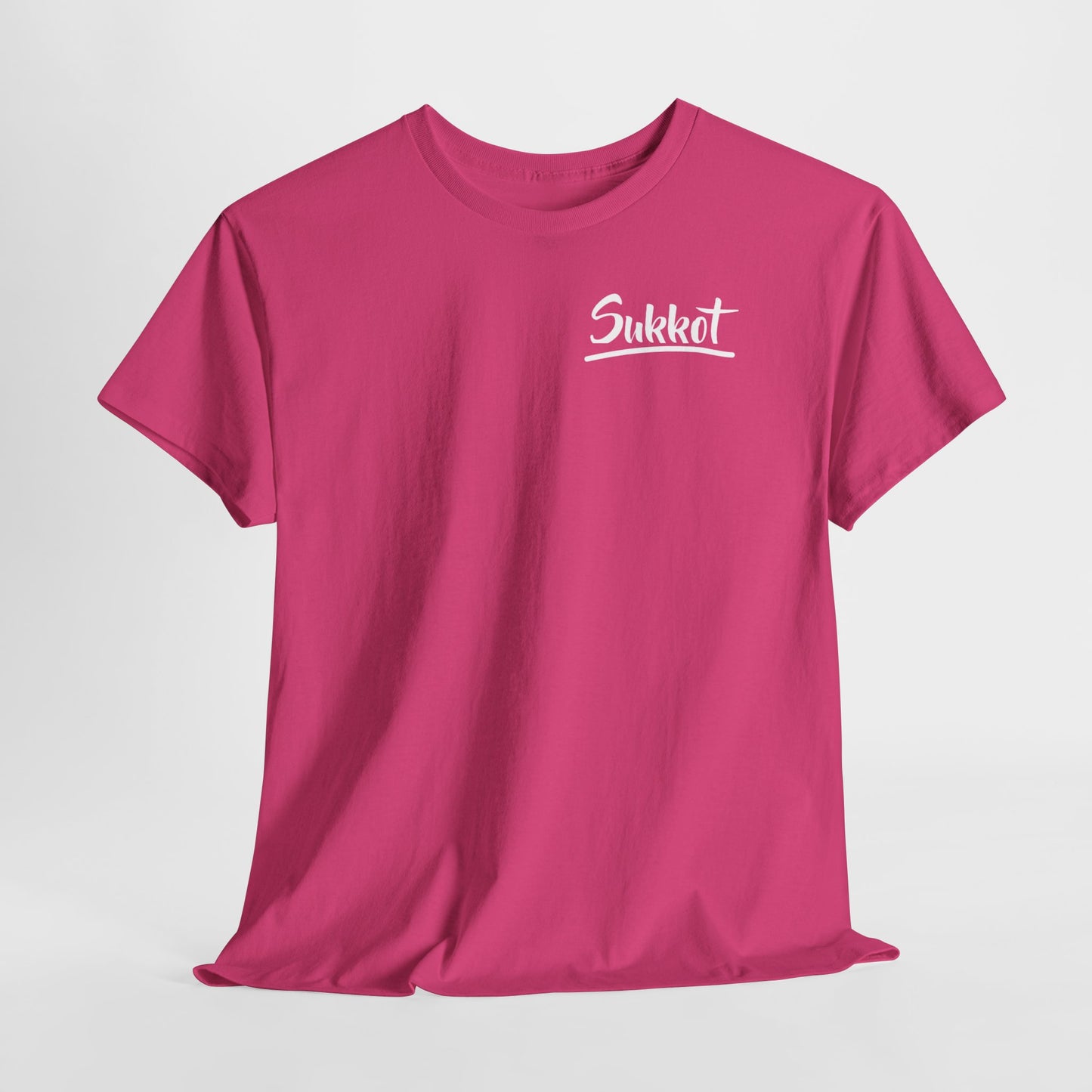 Sukkot (White Font) - Unisex Heavy Cotton Tee