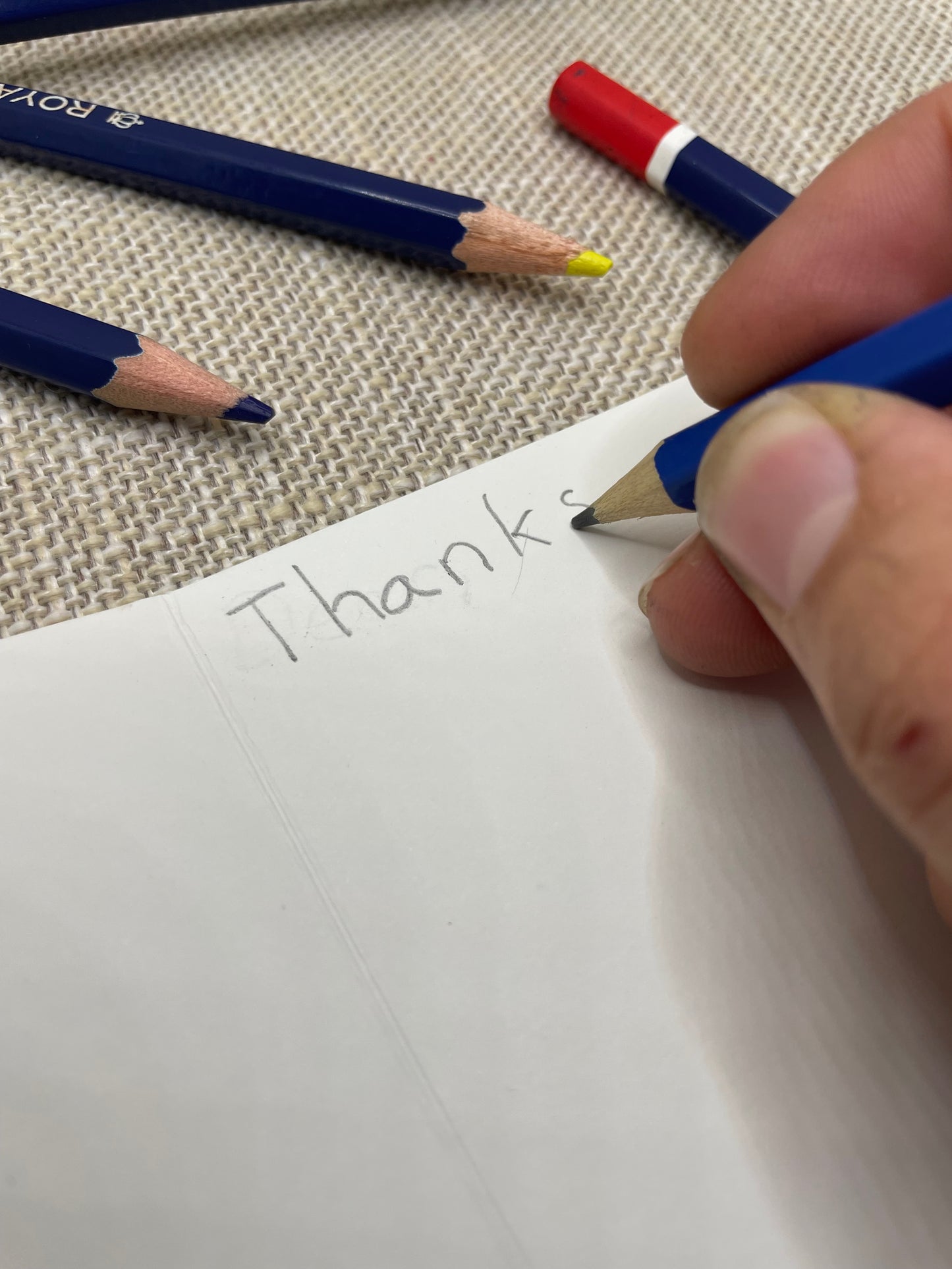 Handcrafted Blank Thank You Cards (Set of 5)