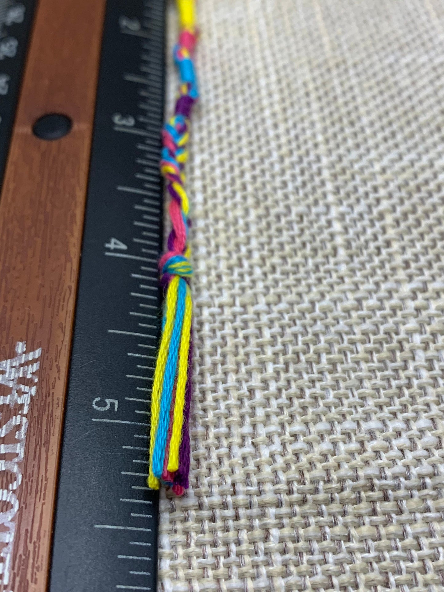 Set of four multi-color tzit-zit tassels with Ruler 7" length by the Family of Yah