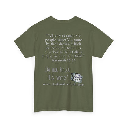 Do You Know HIS Real Name? - Jeremiah 23:27 - Unisex Heavy Cotton Tee