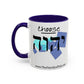 Choose Yahuah Coffee Mug w/ Hebrew Text - (11oz, 15oz) - "Blues", Joshua 24:15