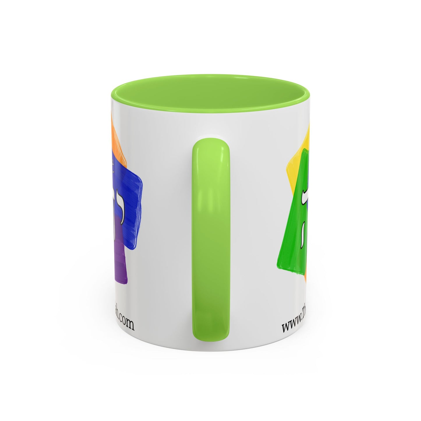 Choose Yahuah - Fun Color Coffee Mug 11oz, 15oz - with Hebrew Text, Inspired by Joshua 24:15