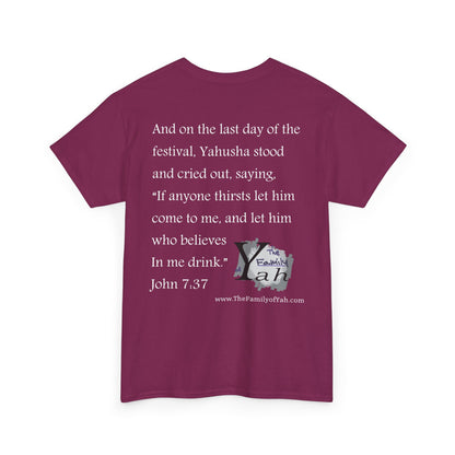 Sukkot (White Font) - Unisex Heavy Cotton Tee