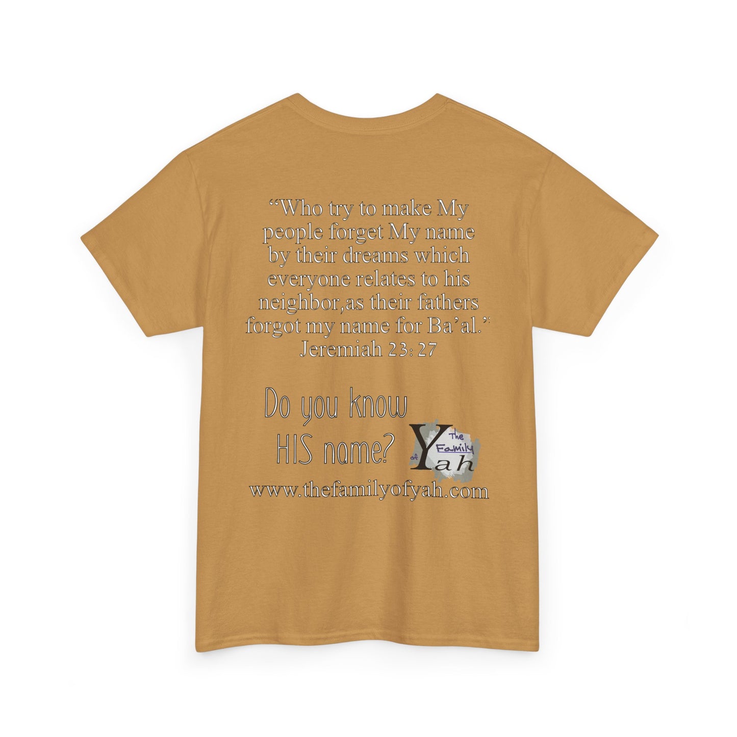 Do You Know HIS Real Name? - Jeremiah 23:27 - Unisex Heavy Cotton Tee