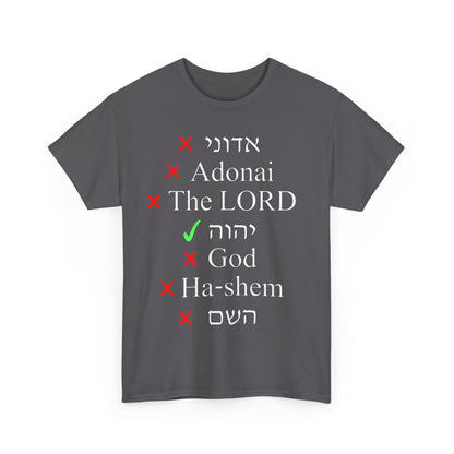 Do You Know HIS Real Name? - Jeremiah 23:27 - Unisex Heavy Cotton Tee