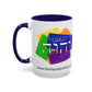 Choose Yahuah - Fun Color Coffee Mug 11oz, 15oz - with Hebrew Text, Inspired by Joshua 24:15
