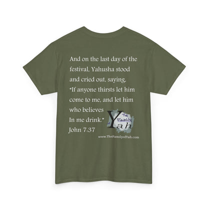 Sukkot (White Font) - Unisex Heavy Cotton Tee