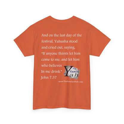 Sukkot (White Font) - Unisex Heavy Cotton Tee