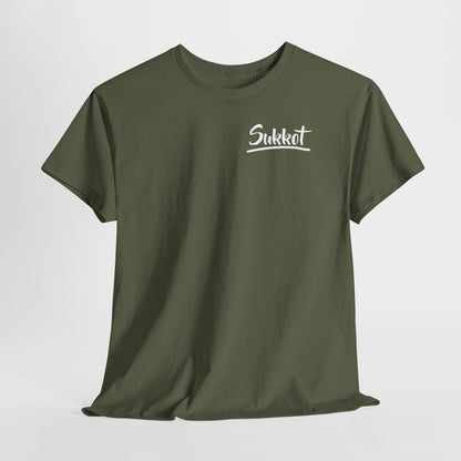 Sukkot (White Font) - Unisex Heavy Cotton Tee