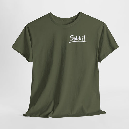 Sukkot (White Font) - Unisex Heavy Cotton Tee