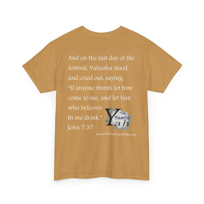 Sukkot (White Font) - Unisex Heavy Cotton Tee