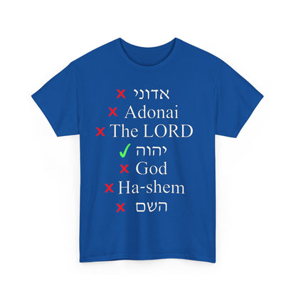 Do You Know HIS Real Name? - Jeremiah 23:27 - Unisex Heavy Cotton Tee