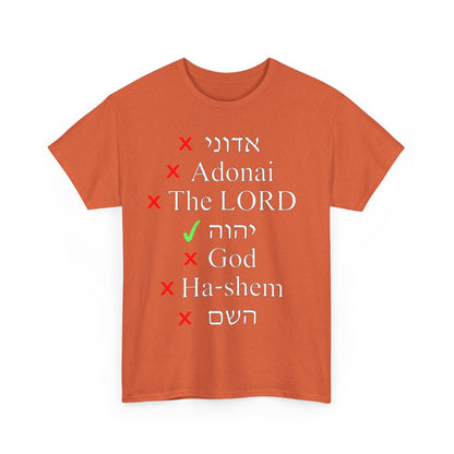 Do You Know HIS Real Name? - Jeremiah 23:27 - Unisex Heavy Cotton Tee