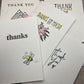Handcrafted Blank Thank You Cards (Set of 5)
