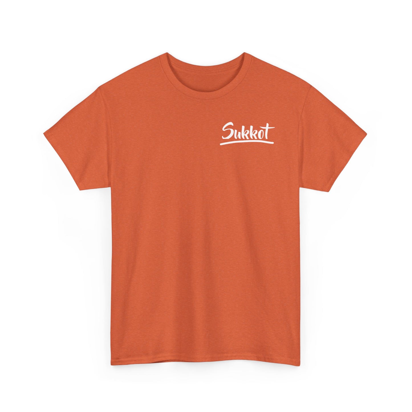 Sukkot (White Font) - Unisex Heavy Cotton Tee