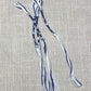 Blue & White Tzit-zit Tassels – Set of 4 – Handmade Cotton Fringe