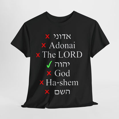 Do You Know HIS Real Name? - Jeremiah 23:27 - Unisex Heavy Cotton Tee
