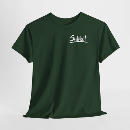 Sukkot (White Font) - Unisex Heavy Cotton Tee