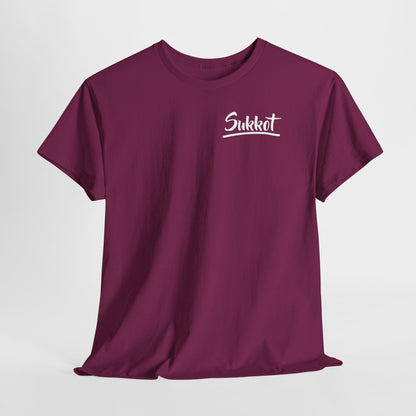 Sukkot (White Font) - Unisex Heavy Cotton Tee