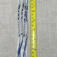 Blue & White Tzit-zit Tassels – Set of 4 – Handmade Cotton Fringe