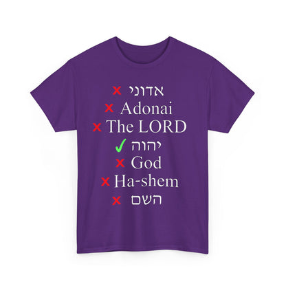 Do You Know HIS Real Name? - Jeremiah 23:27 - Unisex Heavy Cotton Tee