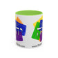 Choose Yahuah - Fun Color Coffee Mug 11oz, 15oz - with Hebrew Text, Inspired by Joshua 24:15