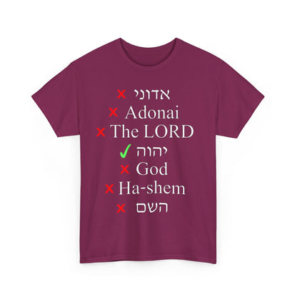 Do You Know HIS Real Name? - Jeremiah 23:27 - Unisex Heavy Cotton Tee
