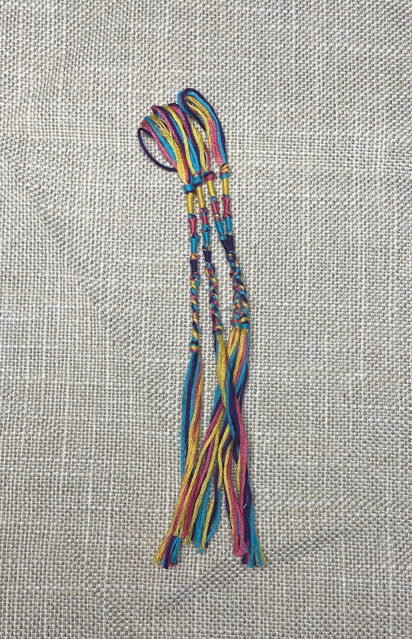 Multi-Color Tzit-zit (Tassel or Fringe) – Set of 4 – Hand-Made 100% Cotton